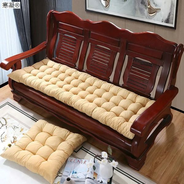 Cuscino di sedile spessa per cuscinetti da sedia da schienale interno divano cuscini lunghi divano tatami decorativo tumbona jardin 231221