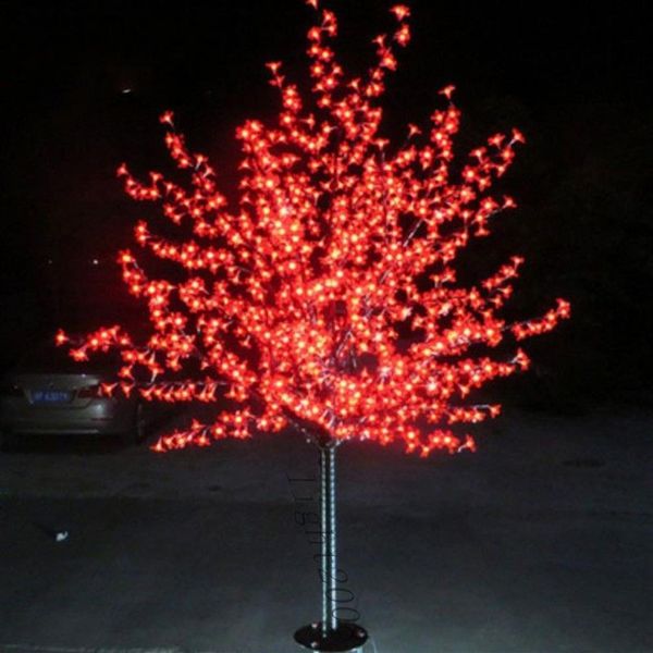 LED-Weihnachtslicht, Kirschblütenbaum-Licht, 2 m Höhe, 110 VAC, 220 VAC, regensicher, für den Außenbereich, Tropfen 245D