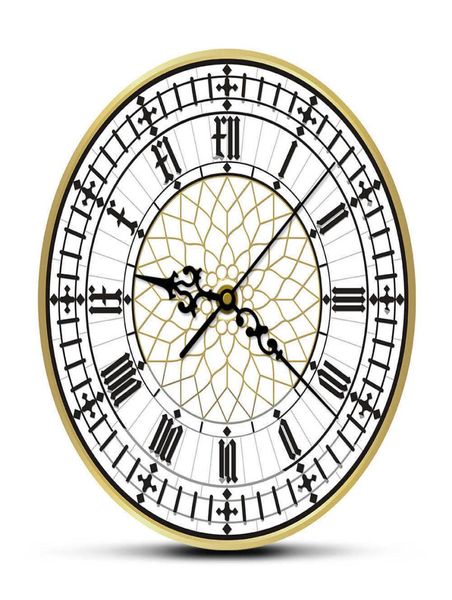 Big Ben Uhr, zeitgenössische moderne Wanduhr, Retro, geräuschlos, nicht tickend, englische Heimdekoration, Großbritannien, London, Geschenk X0702094054