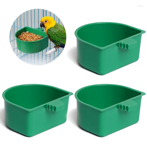 Outros pássaros suprimentos 6 PCs Plástico Pet Pet Parrot Cage Boxes de alimentos Pigeons Pigeons Copo de areia Alimentador Aviary Aviary Water Bowl