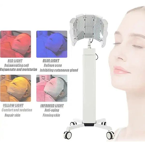 Mehrdimensionale große Lichterreihe 4 Farb LED Photon Therapie LED LED Light Mask Hautverjüngung Akne-Behandlung PDT-Gerät