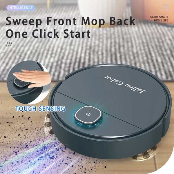 Smart Sweeping e Mop Robot Vacuum Cleaner Dry and Met Mapping Robot recarregável em casa com spray de umidificação 231221