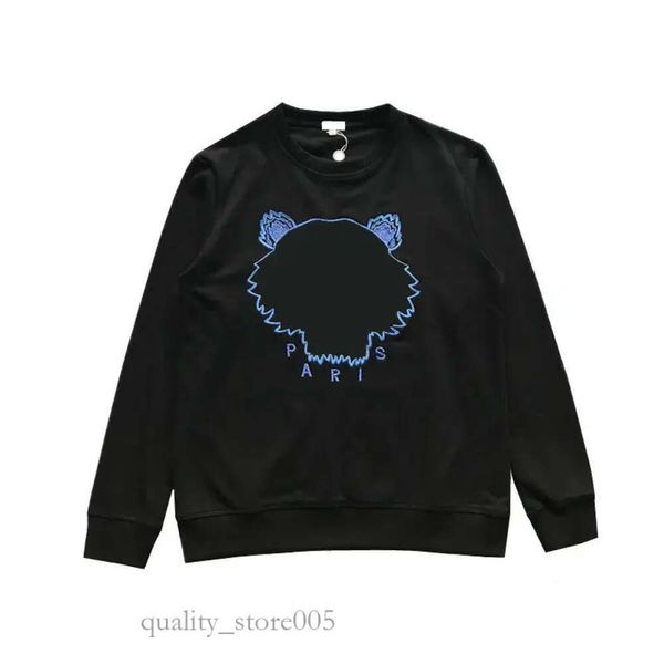 Hoodies Sweatshirts Tasarımcı Kenzo Kenzo Hoodie Tiger Head Nakış Yuvarlak Boyun Külot Gömle Sıradan Uzun Kol Ken 2023 Çift 695