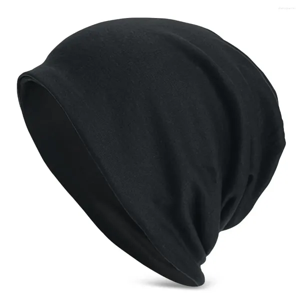 Береты, черные однотонные шапки-колоколы, крутые уличные шапки Skullies в стиле хип-хоп, кепка унисекс, мужская и женская, зимняя теплая шапка с повязкой на голову