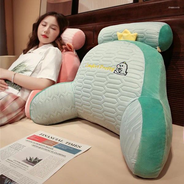 Kissen Cartoon Eisbohne Bettkopf Weiche Tasche Große Rückenlehne Schlafsaal Bett Leseschutz Taille Tatami Sofa