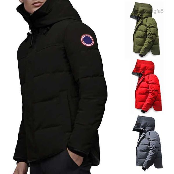 Herrendesigner Winter Down Jacke Kanada Frauen Kanadischer Modetrend Kapuzenparkas Goose -Liebhaber verdickte Wärme Feder warmer Luxus im Freien Schwarz S0K2