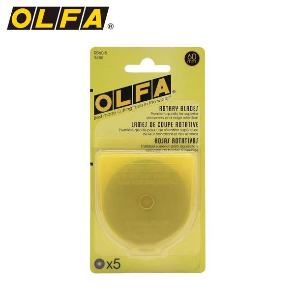 Define o reabastecimento de lâmina rotativa OLFA RB605, 60 mm de reposição rotativa (5pcs)