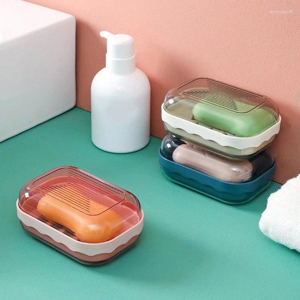 Дозатор для жидкого мыла, двухслойная стойка, многоцветная коробка в скандинавском стиле, принадлежности для ванной комнаты, прочный однотонный чехол для кухни