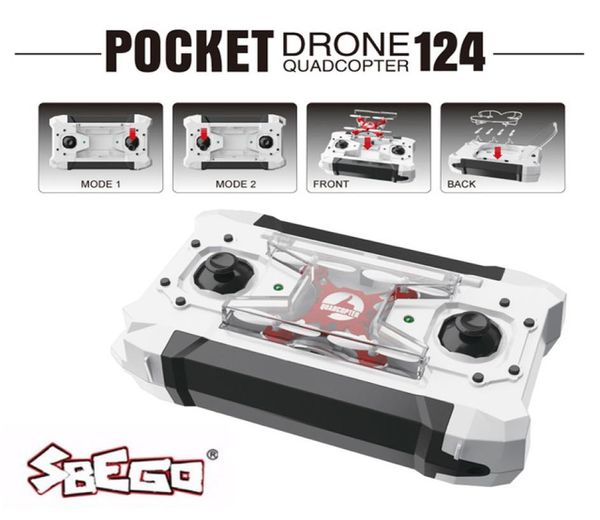 SBEGO 124 MINI QUADCOPTER MICRO CEP DRONE 4CH 6AXIS GYRO DEĞİŞTİRİLMİŞ KONTROLÜ RC Helikopter Çocuk Oyuncakları Sbego FQ777124 VS JJR9542850