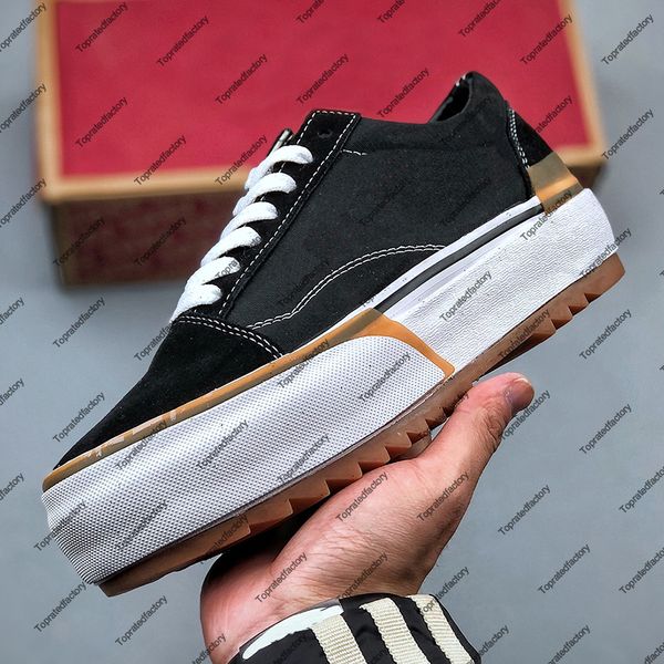 Old Skool Stacked Nero Bianco Scarpe da skate per scarpe da skate da donna Piattaforme da uomo Sneakers con plateau da donna Sneaker da donna Uomo Chunky VN0A4U159X1