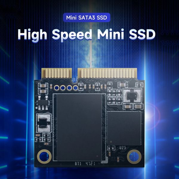 KingSpec Half Slim mSATA SSD 128GB 256GB 512GB HDD SATA 3.0 per Tablet PC HD Disco rigido portatile mSATA Half Size 231220