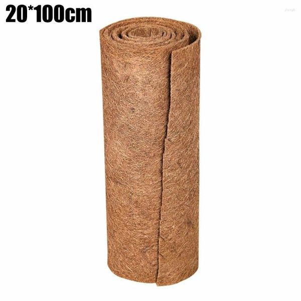 Halılar 25x100cm Doğal Hindistan cevizi Mat Coco Palm Ekicilleri Astar Nefesli Bahçe Fabrikası Pot Sepet Dekorasyon Pet Pet Sürüngen Halı