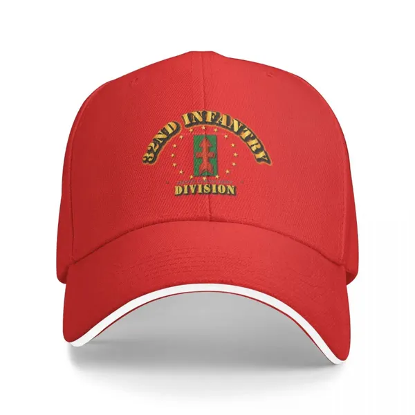 Cappellini da baseball Army - 32a divisione di fanteria Freccia rossa Berretto da baseball Sun Cosplay Uomo Donna