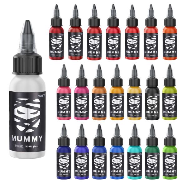 Mummy Professional Tattoo Ink 30ml Body Art Starlized Permanent Coloring USA Custom Colors 231221