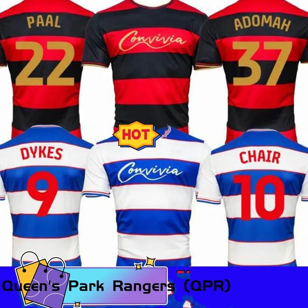 Queens Park Rangers Soccer Trikots Heimweg 2023 24 QPR Bobby Zamora Fußballhemden L.Dykes T.Rberts C.Willock A.Adomah M.Bonne Männer Kinder Fußball -Hemd -Fan -Club -Anzüge