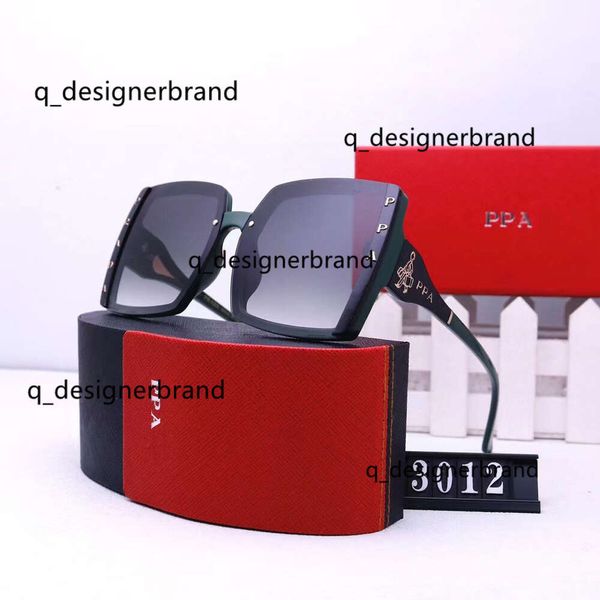 Casual praddas pada prd TOP Designers óculos de sol Moda Versátil Polarizado Sunglass Homens Mulheres Luxo Retro Design Quadrado Óculos UV Resistente Sol Vidro W