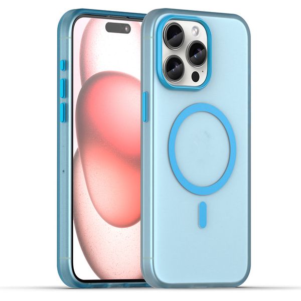 Case di telefonia magnetica di lusso per iPhone 15 Pro Max 14 13 12 Plus Care Cover mobili colorate arrangiate trasparenti