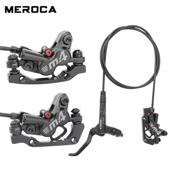 Meroca M4 Bicicleta MTB Breado Disco Hidráulico de 160 mm Mtb Bike Oil 4 Piston Parts Cycling 231221