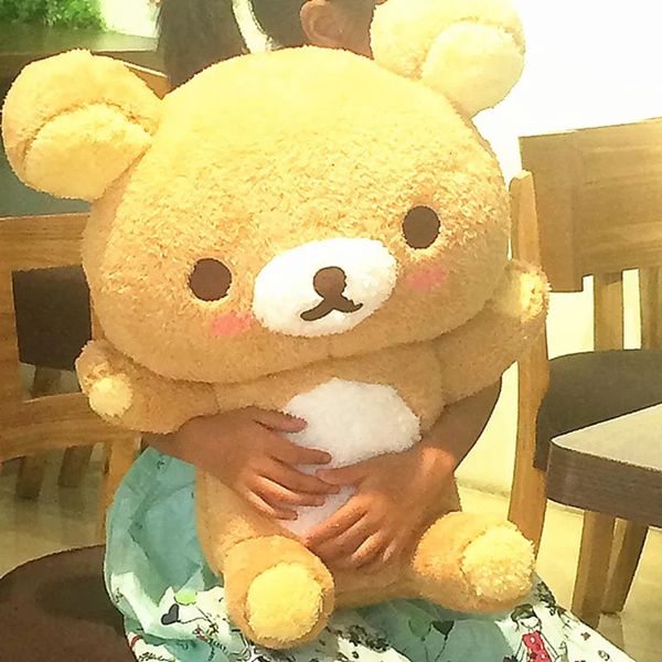 55 gigante rilakkuma urso brinquedos de pelúcia tamanho de vida relaxar travesseiros de urso bonecas macias de pelúcia de pelúcia nº 39s dia namorada gif 231221