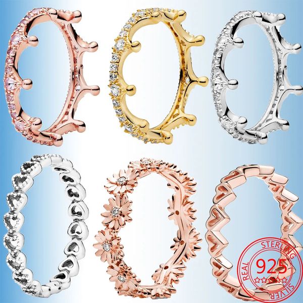 Novo popular 925 prata esterlina assimétrico estrela anel brilhante céu estrela cartão círculo senhoras e senhoras anéis requintados jóias