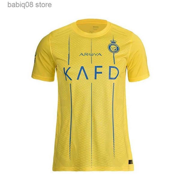 Fãs Tops Tees Nassr FC Terceiro 3º 2324 Kit Kit Kit 2023 2024 ALHILAL SFC Camisetas de futebol sauditas de Saudi.