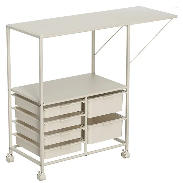 Scaffali per credenza da cucina, armadietto da pavimento, carrello mobile multifunzionale per soggiorno, per l'organizzatore domestico