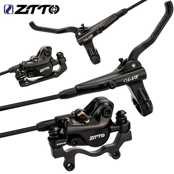 Ztto mtb bicicleta hidráulica freio de disco 2 pistão xc pinças de trilha de metal almofadas de bicicleta mineral Rotor de pressão de óleo mineral 231221