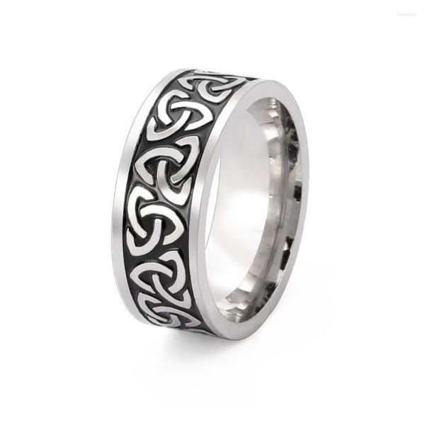 Ringas de cluster Cool Time masculto AMET CELTICS Irish Knot Casal Men 2022 Trend Stainless Steel Gifts Jóias de jóias de gotas de gotas dhlmk