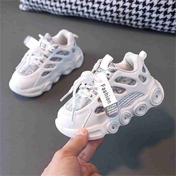 Atletik açık yürümeye başlayan çocuk bebek çocuklar bebek kızlar mesh led ışık aydınlık spor çocuk ayakkabıları erkek bebek ayakkabıları zapatos gayeyler 2023l231221