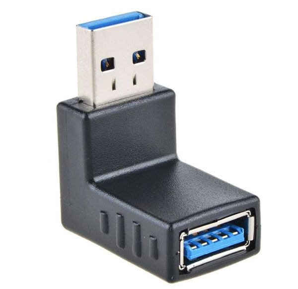 USB 30 Um cabo de extensão masculino para fêmea de 90 graus Adaptador de ângulo reto Plug6106456