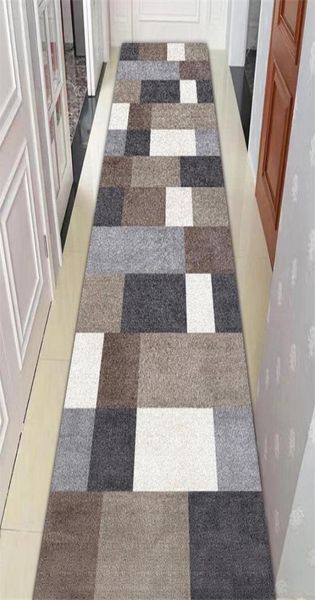 Tappeto per scale lunghe Nordico casa camera da letto corridoio corridoio tappeto geometrico corridoio tappetino comodino finestra tappeti Y2005279224607