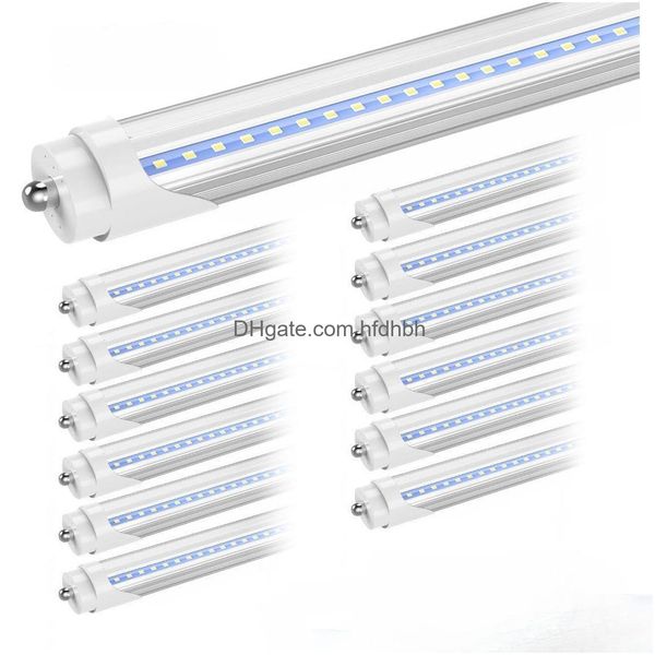 LED -Röhrchen 8 Fuß 8 Fuß Einstift T8 FA8 LEDs Lichter 45W 4800 lm Fluoreszenzrohrlampen 85-265V - Lagerbestand in US -Drop -Lieferbeleuchtung BBS DHOJN