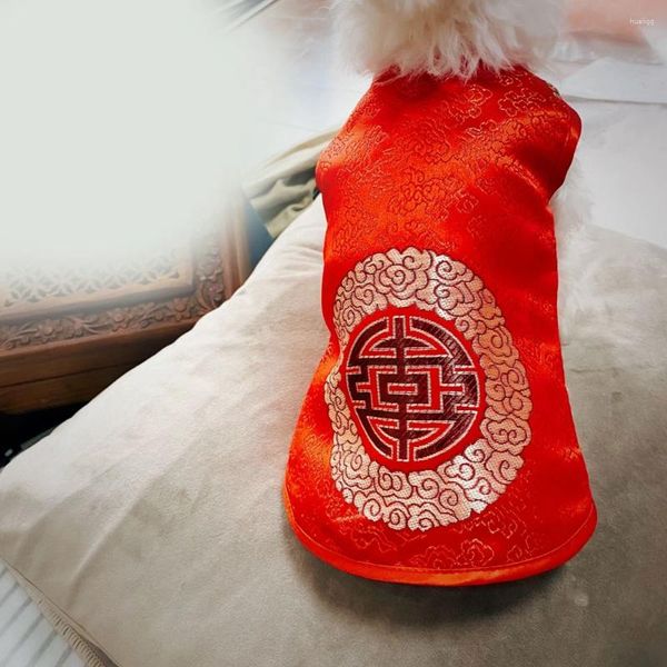 Hundekleidung 2023 Jahre Kleidung Chinesischer Tang Anzug Haustiere Hunde Kleidung Welpe Haustier Cheongsam Chihuahua Ropa Perro Yorkshire