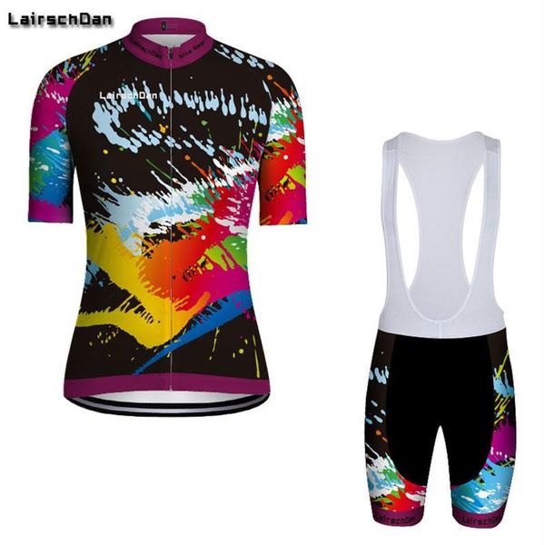 SPTGRVO LairschDan 2020 Pro Team Maglia da ciclismo estiva traspirante a maniche corte da donna Kit Ropa Maillot Mtb Abbigliamento bici 239W