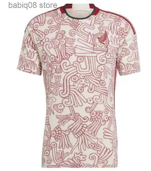 Tops Tees 2022 2023 Jersey de futebol do México Home Away 22 23 Raul Chicharito Lozano Dos Santos Camisa Kit Mulheres Menina Desena Uniformes Fãs Versão de Futebol Jerseys