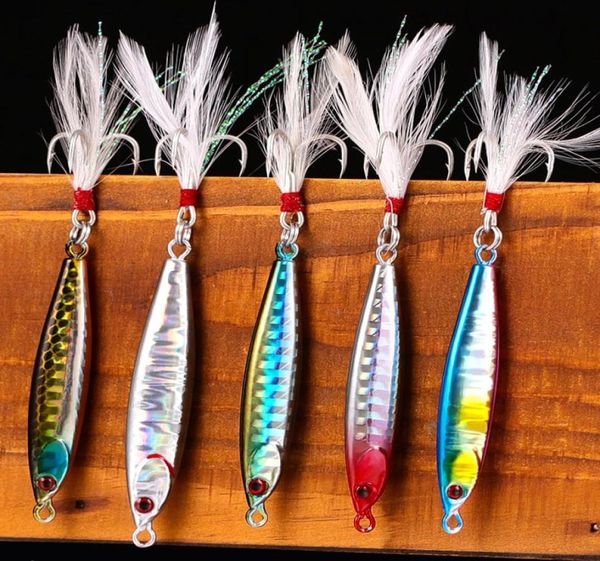 Rompin VIB Esche da pesca Cucchiaio da giga in metallo Articoli da pesca invernali per la pesca Polpo Jigging Lure Ghiaccio duro Spinner Cucchiaio Esca Shad1399198