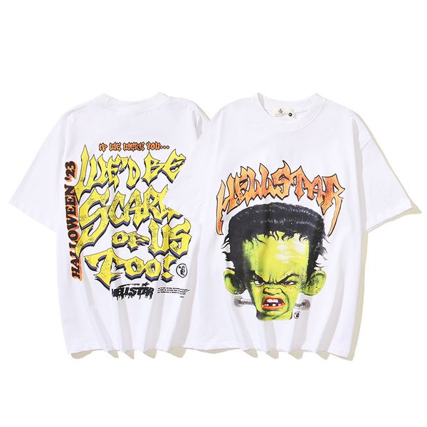 Magliette Hip Hop Designer di magliette Magliette con stampa Angry Boy Tops Maglietta bianca di High Street