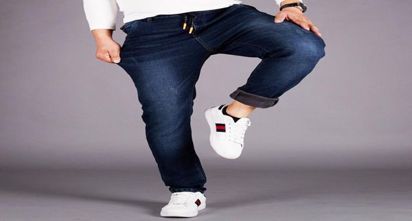 Herren039s-Jeans, klassisches Design, Herren-Stretch-Denim, elastische Taille, Spandex-Hose, Übergröße, 5XL, 6XL, 48, reguläre Passform9187341