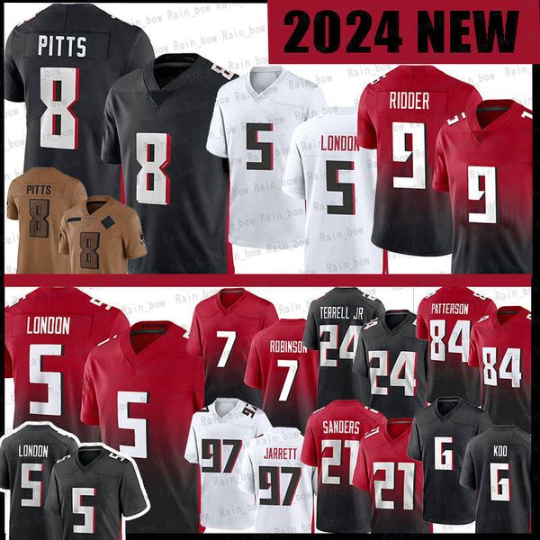 8 Kyle Pitts 5 Drake Londra Futbol Formaları Michael Vick Deion Sanders Desmond Ridder Cortarrelle Patterson Bijan Robinson Younghoe Koo Chris Lindstrom Bates III