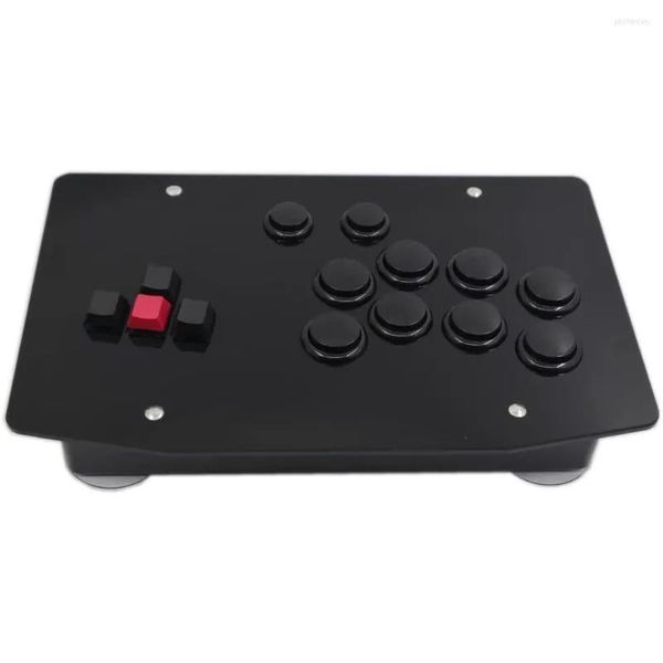 Joysticks oyun denetleyicileri racj500k klavye arcade dövüş çubuk denetleyicisi pc usb için joystick