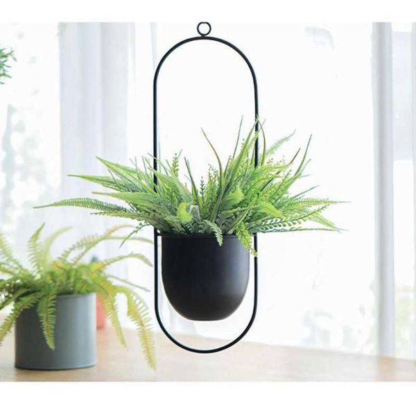 Metal Poting Plant Hanger Chain Wall Hanging Planter Basket Blower Plant Holder Home Garden Balcony Decoration Y09102441395