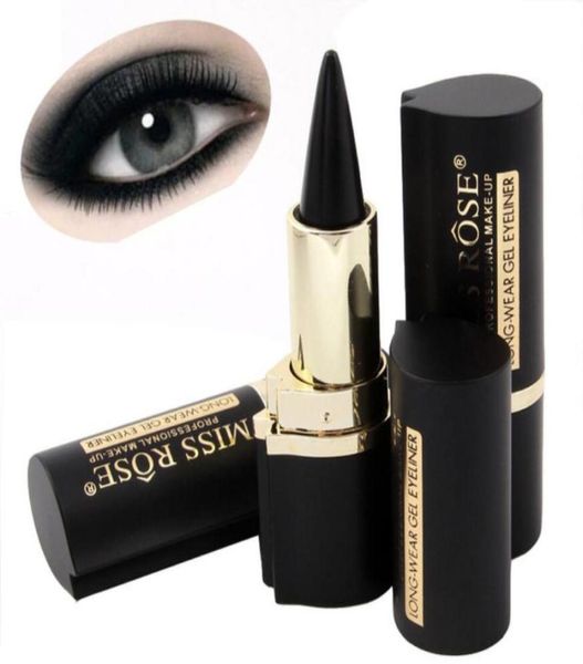 Miss Rose Brand Maquiagen Machup Eyes Pencil Longwear Black Gel Liner Adesivi per occhio eyeliner WaterOroof MakeUp7471007