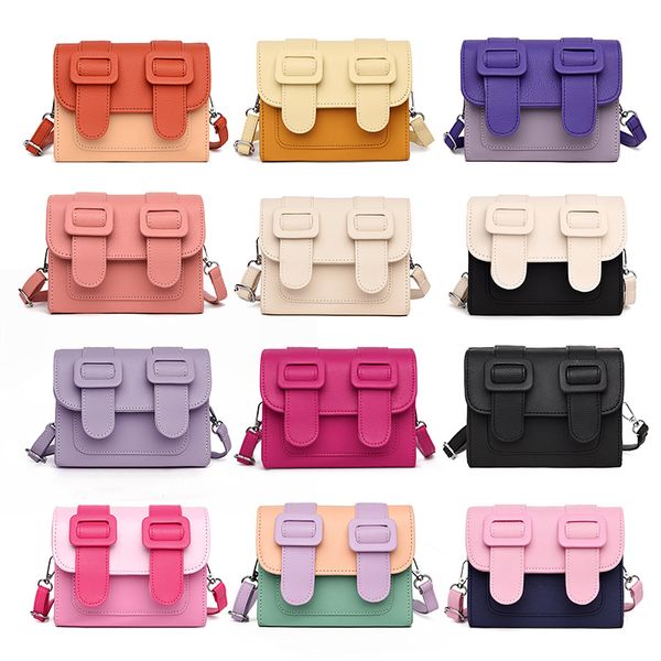 Hit Color PU Leder Messenger Crossbody Girls Sling Women Schulter Handtaschen Gelee Geldbörsen 2023 Großhandel kleine Damen Handtaschen FMT-4147