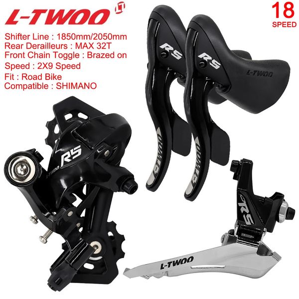 LTWOO R5 Shifter Bremshebel vorderen Umwerfer Kit für Roadbike 2x9 Speed ​​Groupset Bicycle Teil Compatible Shimano Sora 231221