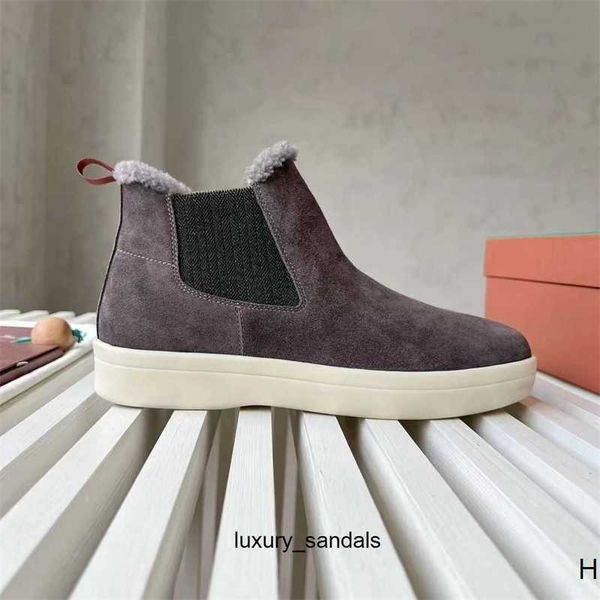 Designers Sapatos Autumn/Winter High Cut Sapatos masculinos Martin Footwear Casual Black Warrior Cotton Shoes Sapatos de couro HH