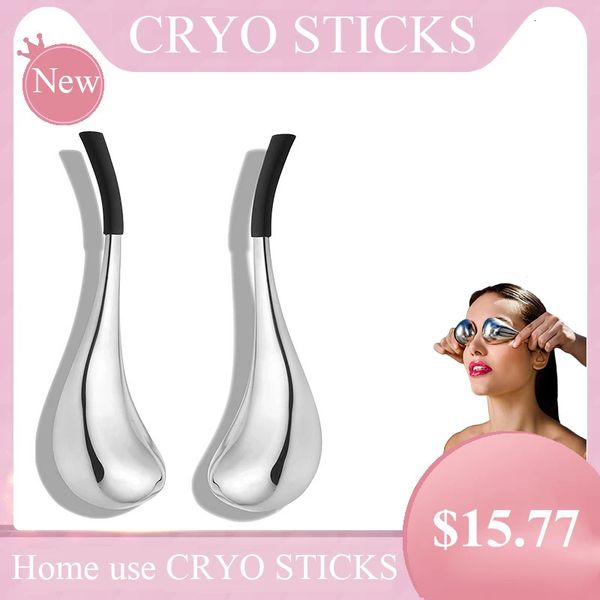 1 Paar Ice Roller Globes Kryo Sticks Gesicht Haut Behandlung Werkzeuge Für Hautpflege Schönheit SPA Massage Therapie Einfrieren Cryosticks 231220