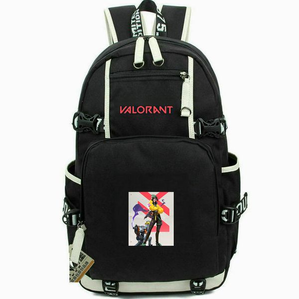 Zaino killjoy valorant daypack eco ecolendly borse school game game packsack stampone pacchetto da giorno per la scuola di scuola informale casuale