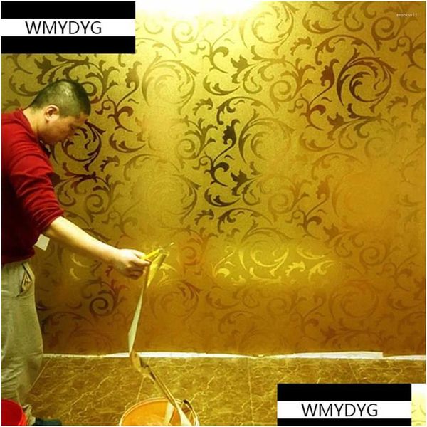 Duvar kağıtları duvar kağıtları altın folyo parıltı duvar kağıdı el ktv bar dekoratif metalik duvar kağıdı duvar tv arka plan dekor duvar modern dhltk