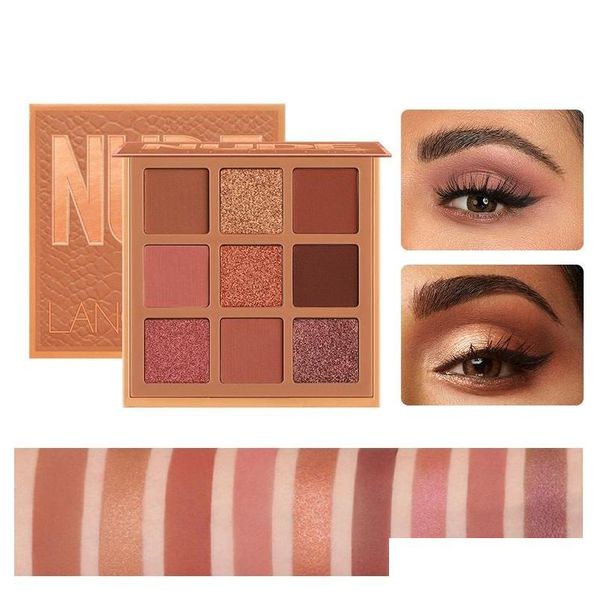 Palette in modalità ombre oculare 9 kleuren opaco oogschaduw glitter make-up ombre naakt make set corea trucco drop di consegna saluta