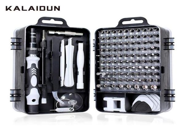 KALAIDUN Schraubendreher-Set, 115-in-1-Bit, Präzisions-Magnetschraubendreher, Torx-Bits, isolierte Multitools, Telefon-Reparatur-Handwerkzeug-Set, T5002319